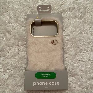 Alpine iPhone 17 Pro Max heyday Cream Faux Fur Phone Case